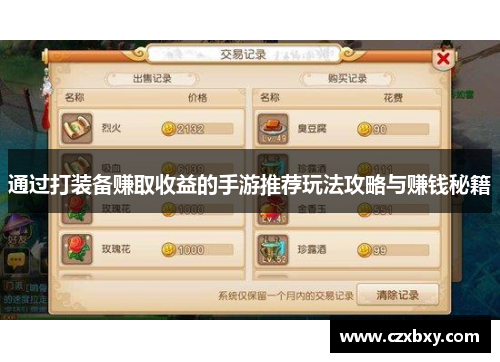 通过打装备赚取收益的手游推荐玩法攻略与赚钱秘籍